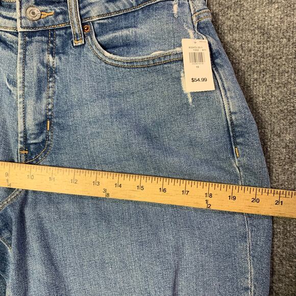 NWT Old Navy High Rise Curvy O.G. Straight Jeans Women’s Size 10 Raw Hem - Picture 4 of 10